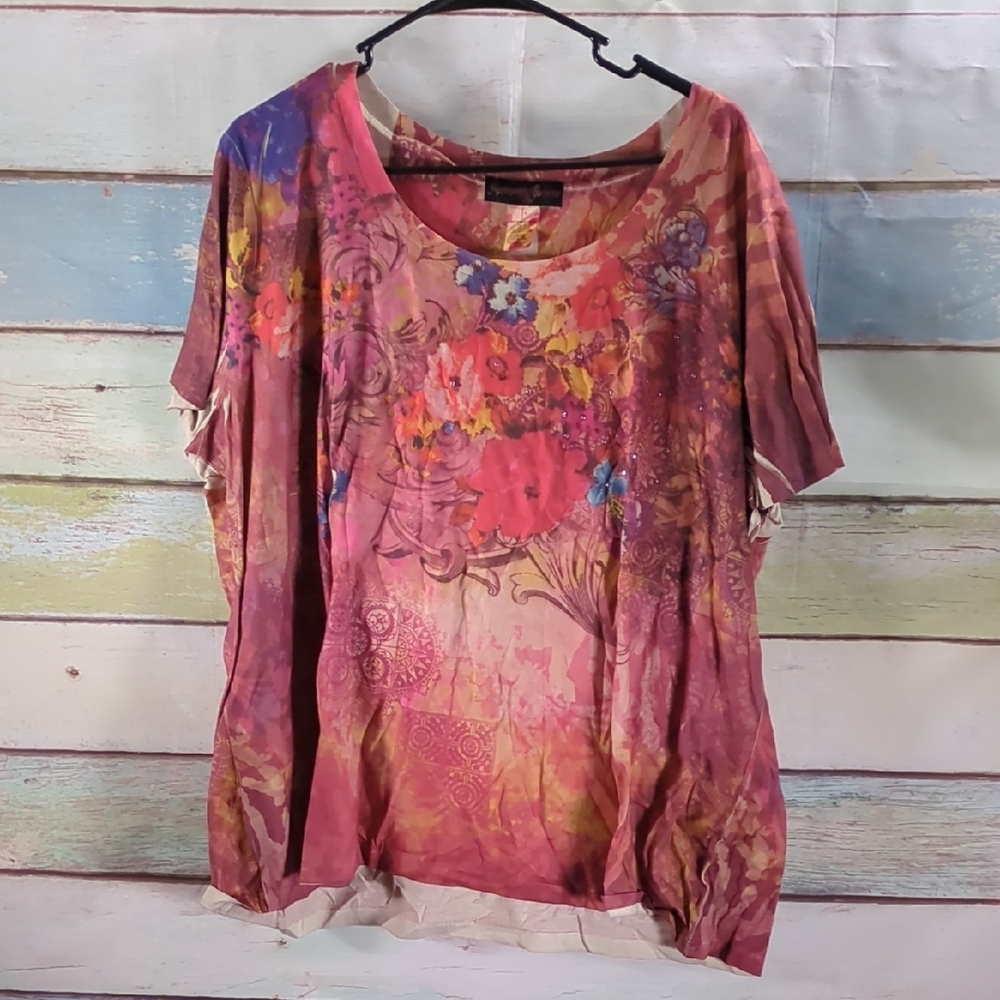 Floral Pink Women's Top